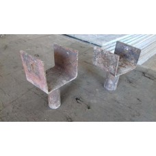 Furcă cu bară cu 2 dinți d=32mm L-75mm