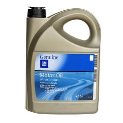 Моторное масло GM 5W-30 Dexos 2, синтетическое, канистра 5 литров