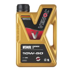 Моторное масло Venol Synthesis 4T 10W-50 для байка, синтетическое, канистра 1 литр