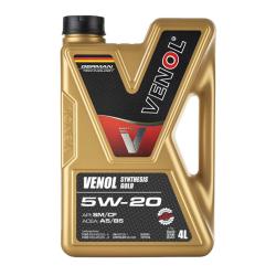 Моторное масло Venol Synthesis Gold 5W-20, синтетическое, канистра 4 литра