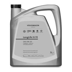 Моторное масло VAG Longlife IV FE 0W-20, синтетическое, канистра 5 литров