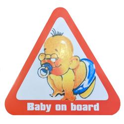 Наклейка &#128700; на стекло, Baby on board: купить недорого в Кишиневе