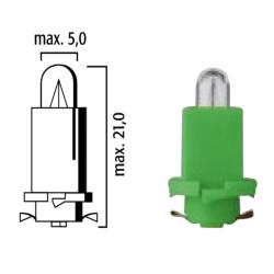 Лампа &#128161; автомобильная FLOSSER 12V 1.8W зеленая: купить недорого в Кишиневе