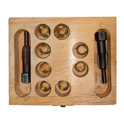 Резьбовые &#128297; втулки в деревянном кейсе M12x1,25mm KLANN: купить недорого в Кишиневе
